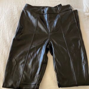 Faux leather Leggings- Black